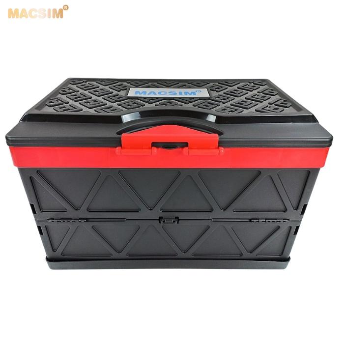 Hộp đựng đồ xếp gọn kích thước 50cm x 32cm x 31cm - hộp đựng đồ trong cốp ô tô nhãn hiệu Macsim 3W chất liệu PP cao cấp