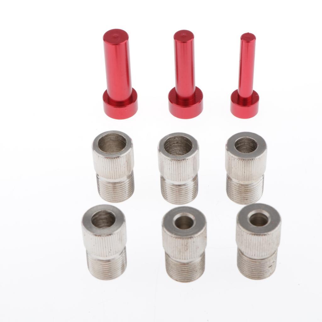 Drill Guide Dowel Straight Hole Woodworking Positioner 10pcs
