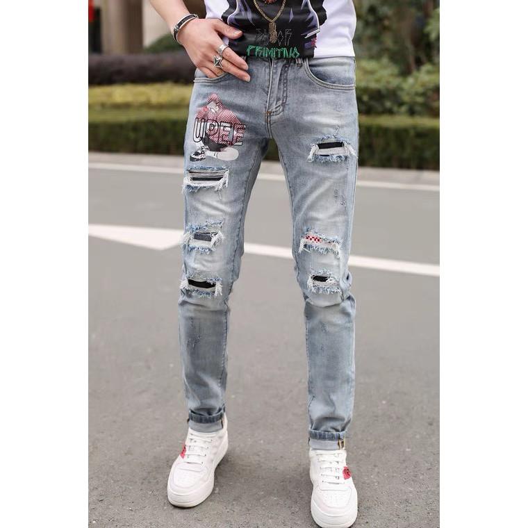 Quần Jean Nam - Quần Bò Nam co dãn ôm form tôn dáng chuẩn, quần jean thời trang cao cấp nam Muradfashion mẫu NT506