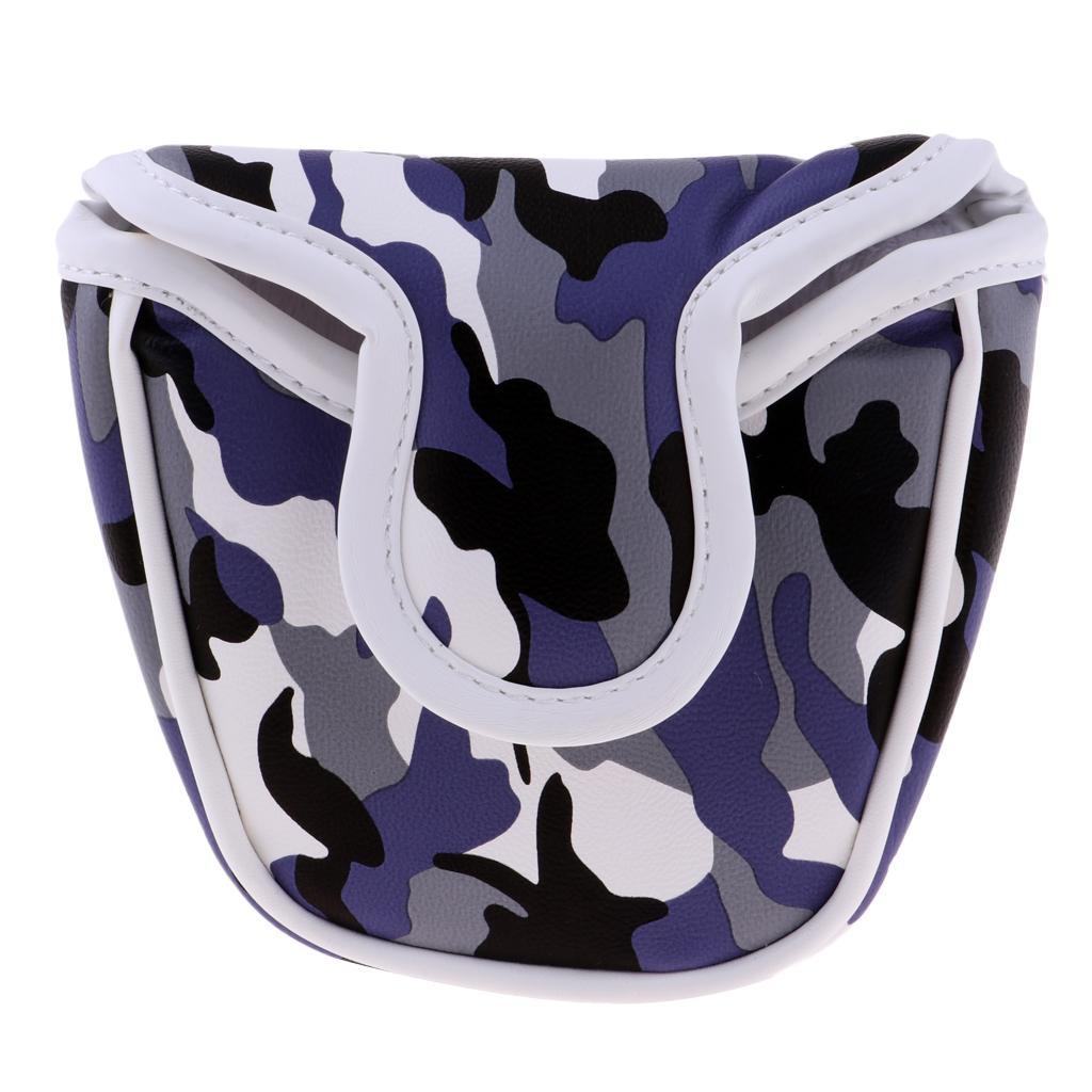 2Pcs Replacement Golf Mallet Putter Head Cover Headcover With  Closure