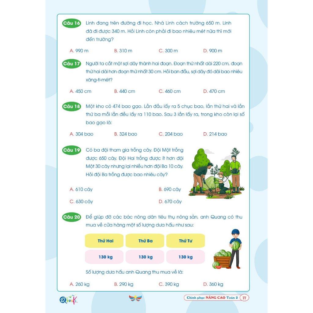 Chinh Phục Nâng Cao Toán Lớp 2 - Cánh Diều - Cả năm - Bản Quyền