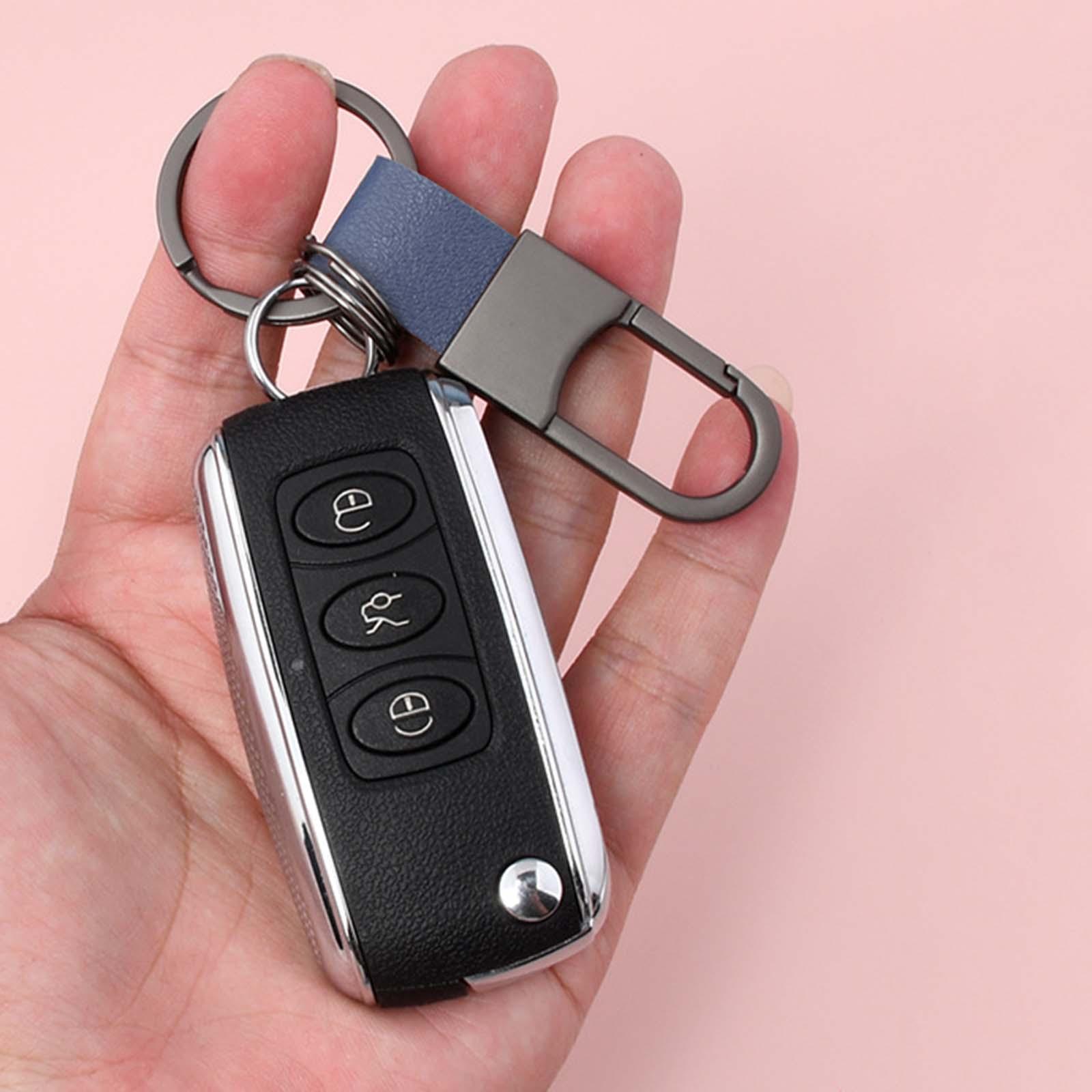 Car Fob Key Keychain Holder Universal Heavy Duty Blue