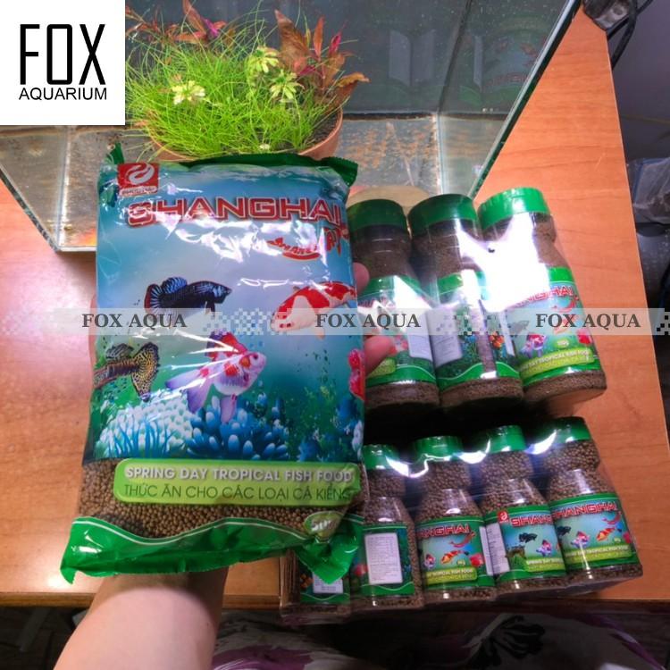 Cám Cá Shanghai, Thức Ăn Cho Cá Cảnh Cao Cấp Shanghai Lọ 50g/100g
