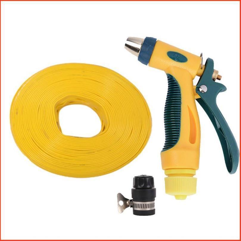 Bộ dây vòi xịt nước rửa xe,tưới cây tăng áp 3 lần 7-10m