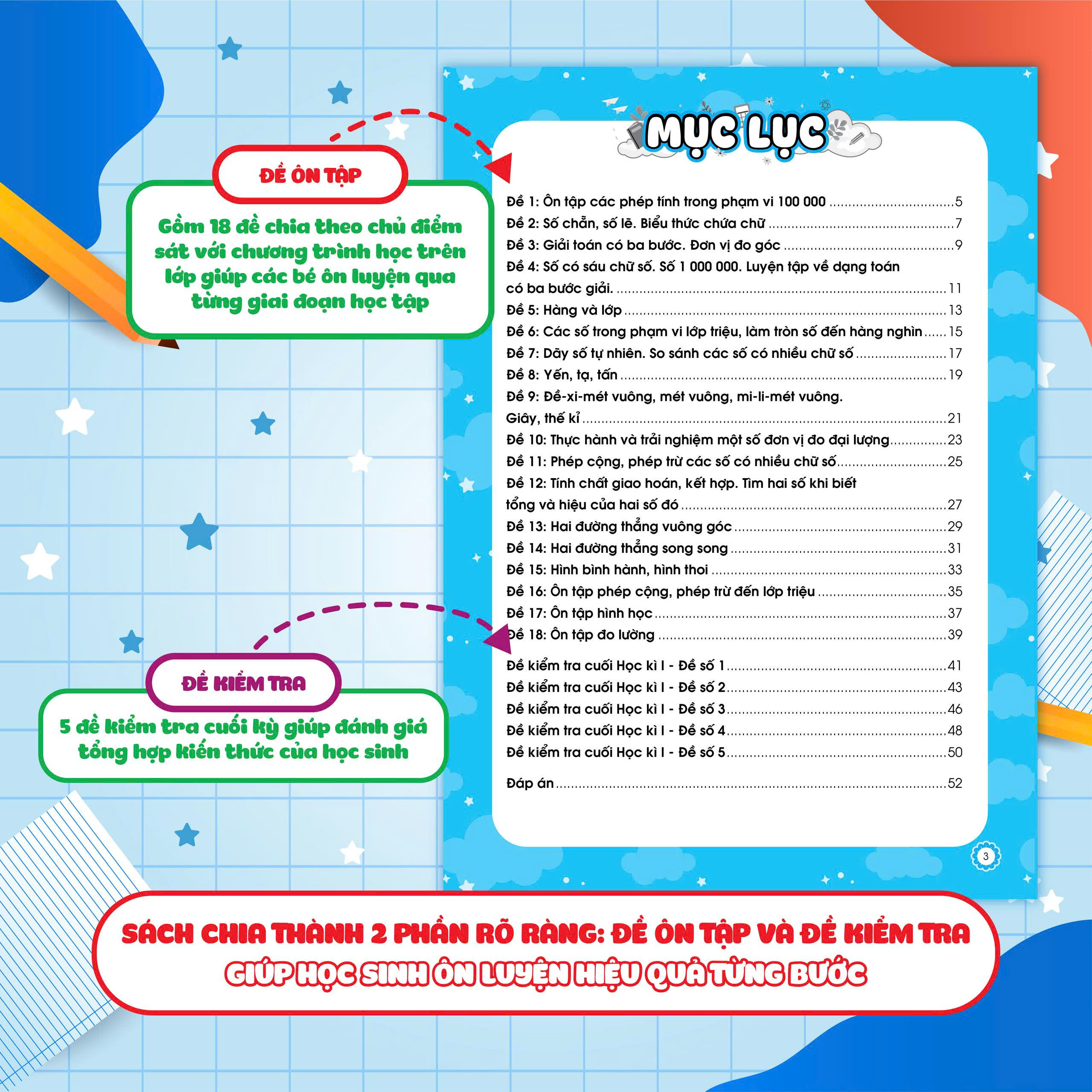 Đề ôn luyện và tự kiểm tra Toán Lớp 4