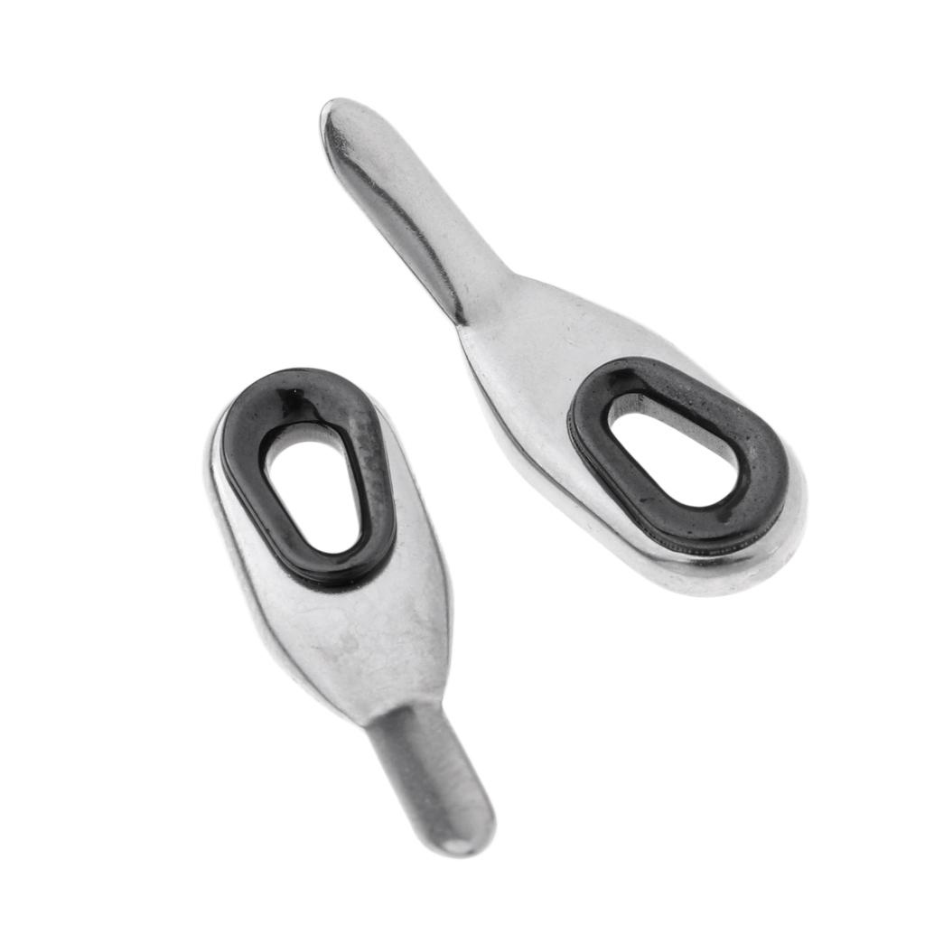 2 Pieces Fishing Rod Guides Tip Tops Repair Set Rod Buiding Rod Guide