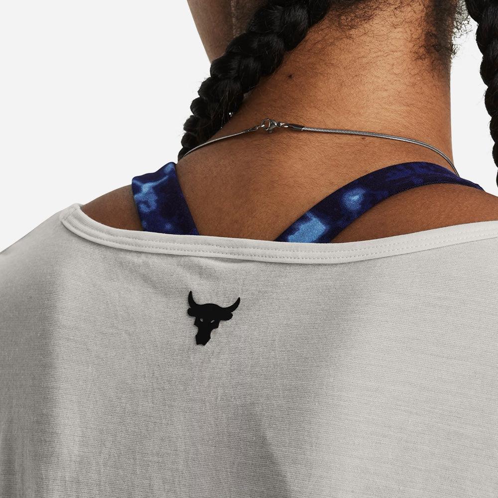 Áo thun thể thao nữ Under Armour Project Rock Completer Deep V T - 1380234-114