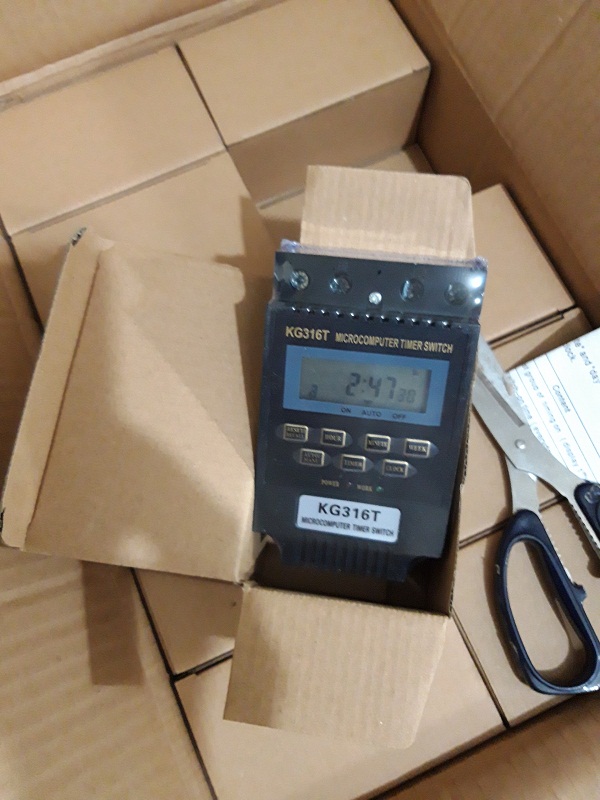 Công tắc hẹn giờ kg316T công suất lớn 25A/220V 17 chương trình timer hẹn giờ điện tử ổ cắm hẹn giờ