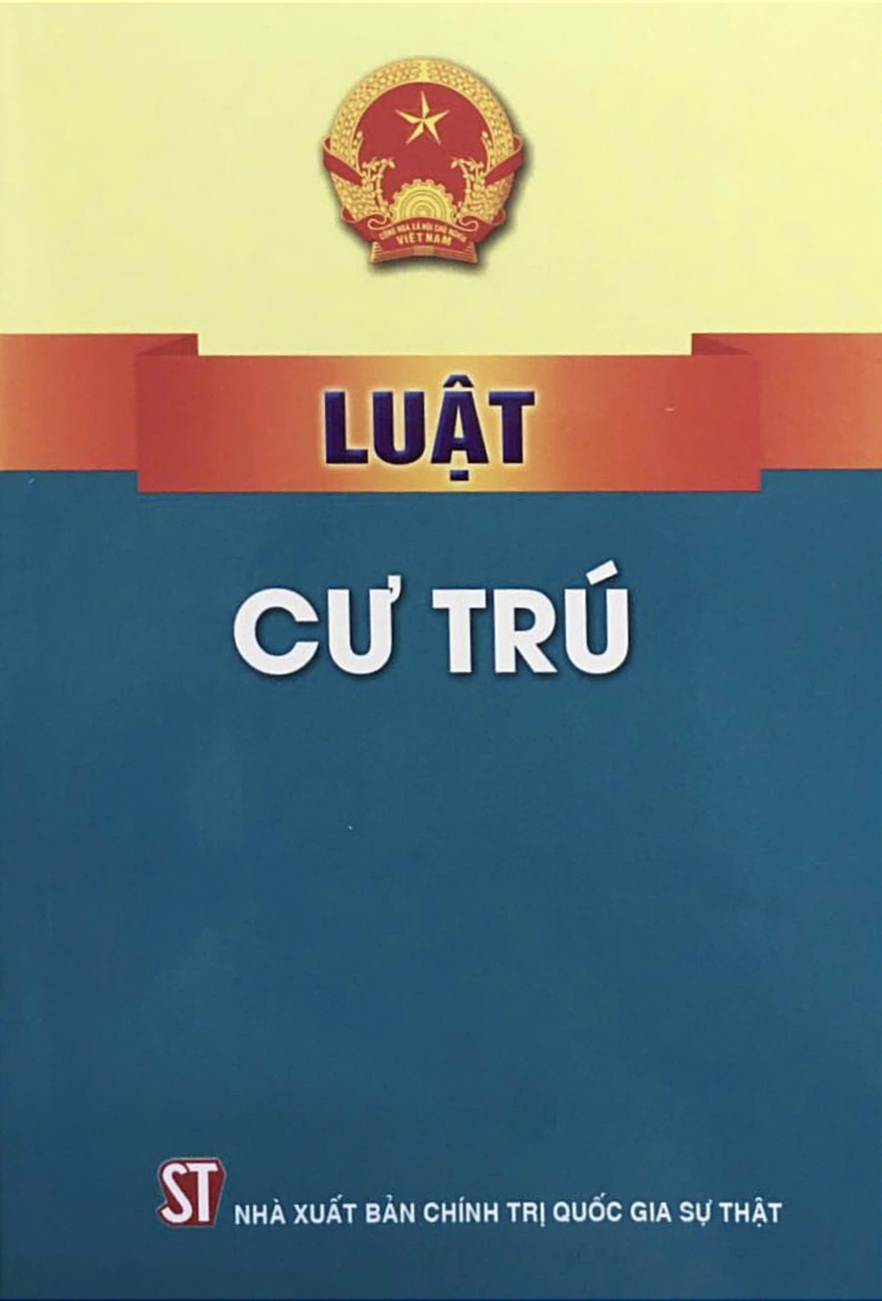 Luật cư trú - bản in năm 2021