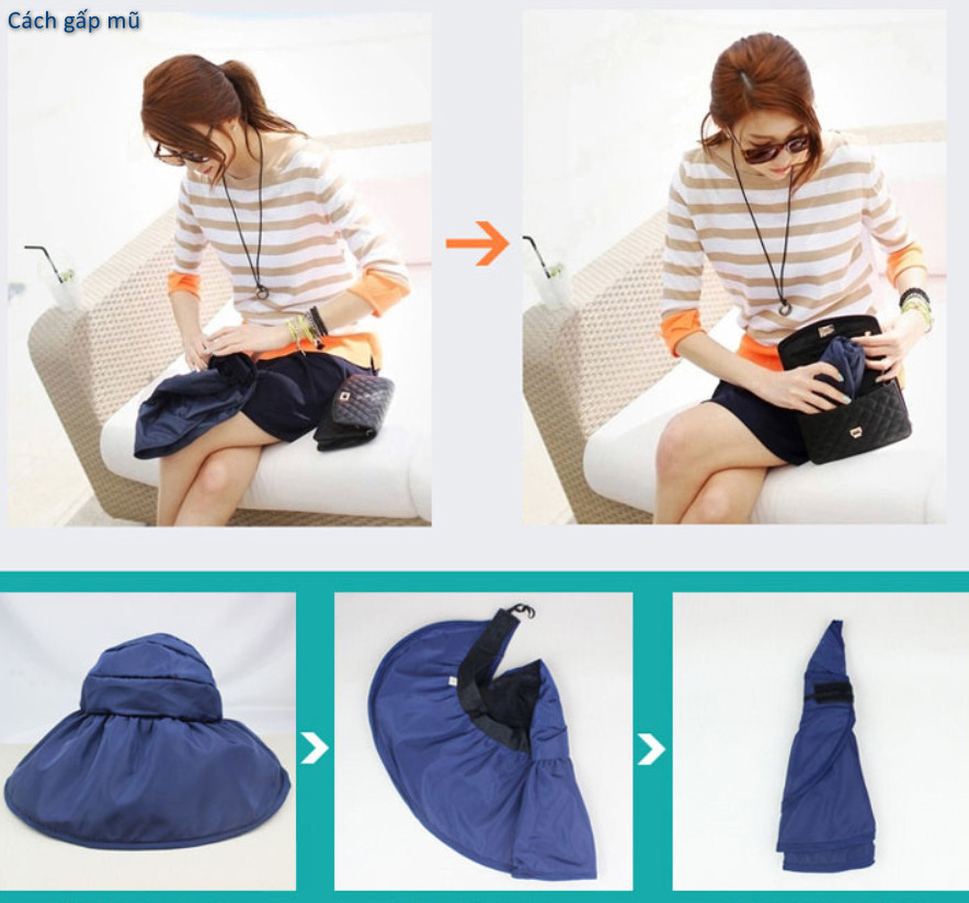 Mũ Chống Nắng Vải Dù Dễ Thương MU011 MayHomes Chất Liệu Bền Đẹp, Thời Trang