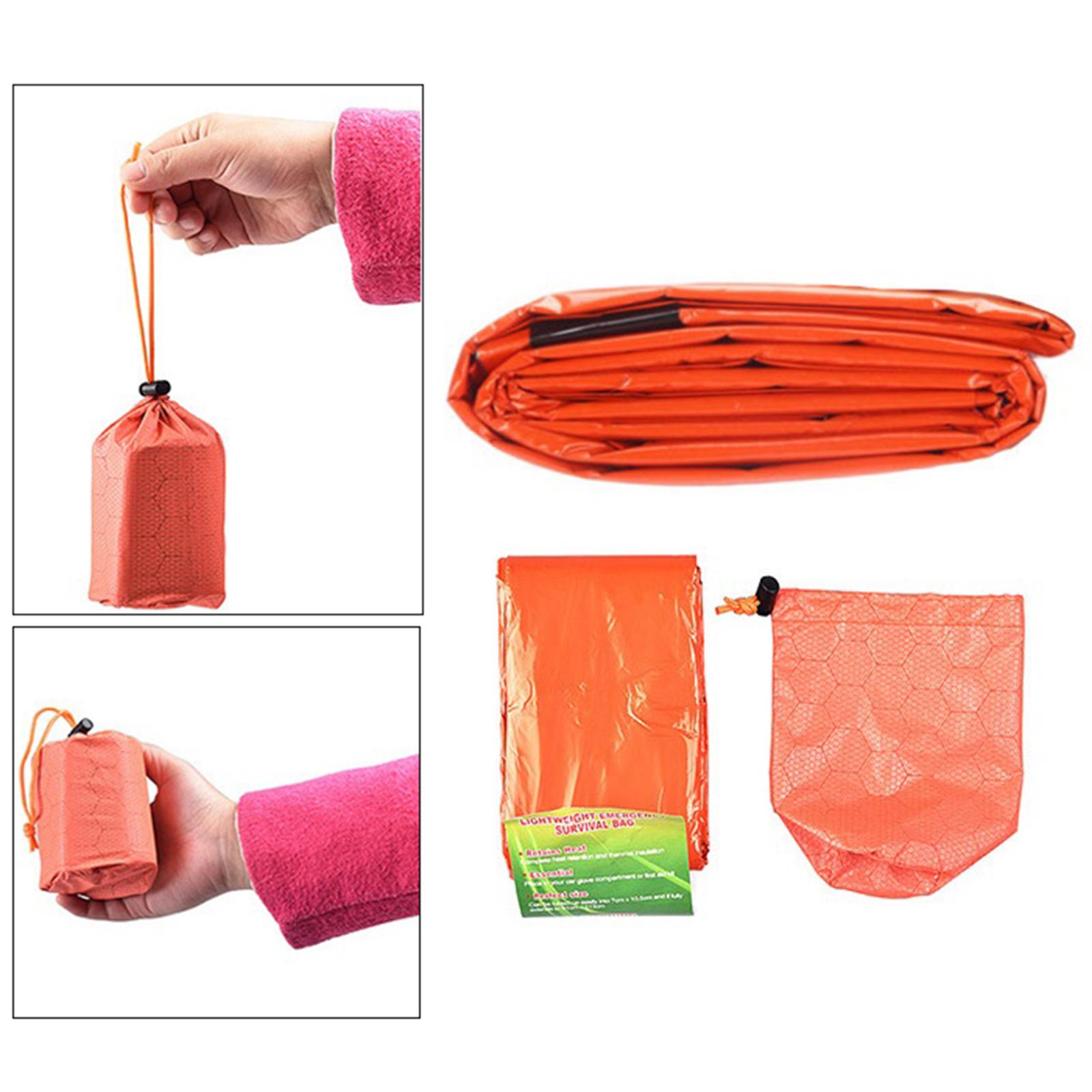 Outdoor Thermal Emergency Sleeping Bag Survival Hiking Blanket Keep Warm