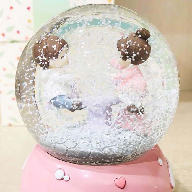 Hộp nhạc quả cầu tuyết bập bênh 