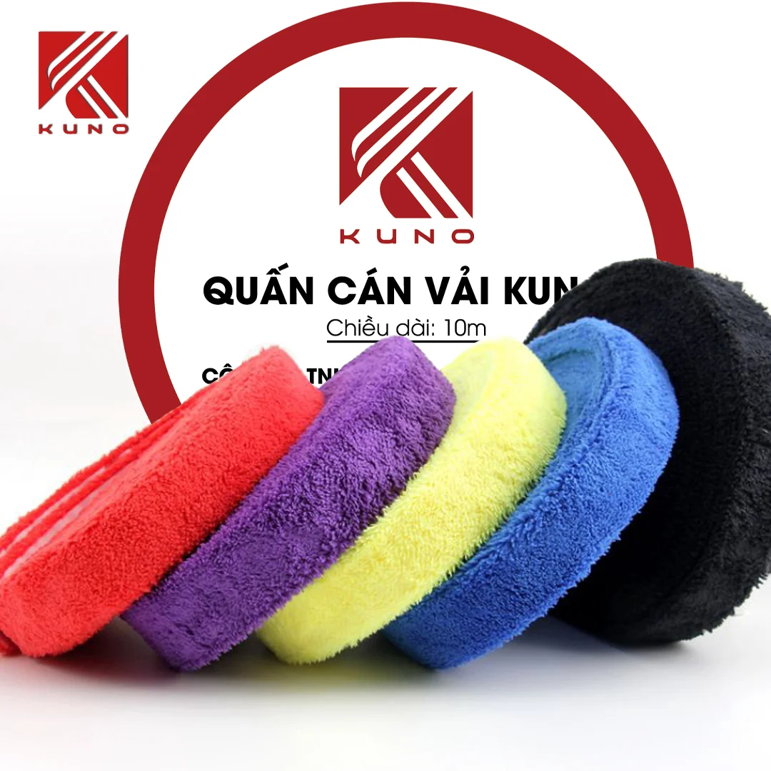 Quấn Cán Vải Cầu Lông Bám Tay, Siêu Êm, Thấm Hút Mô Hôi Cao Cấp, Dài 10m