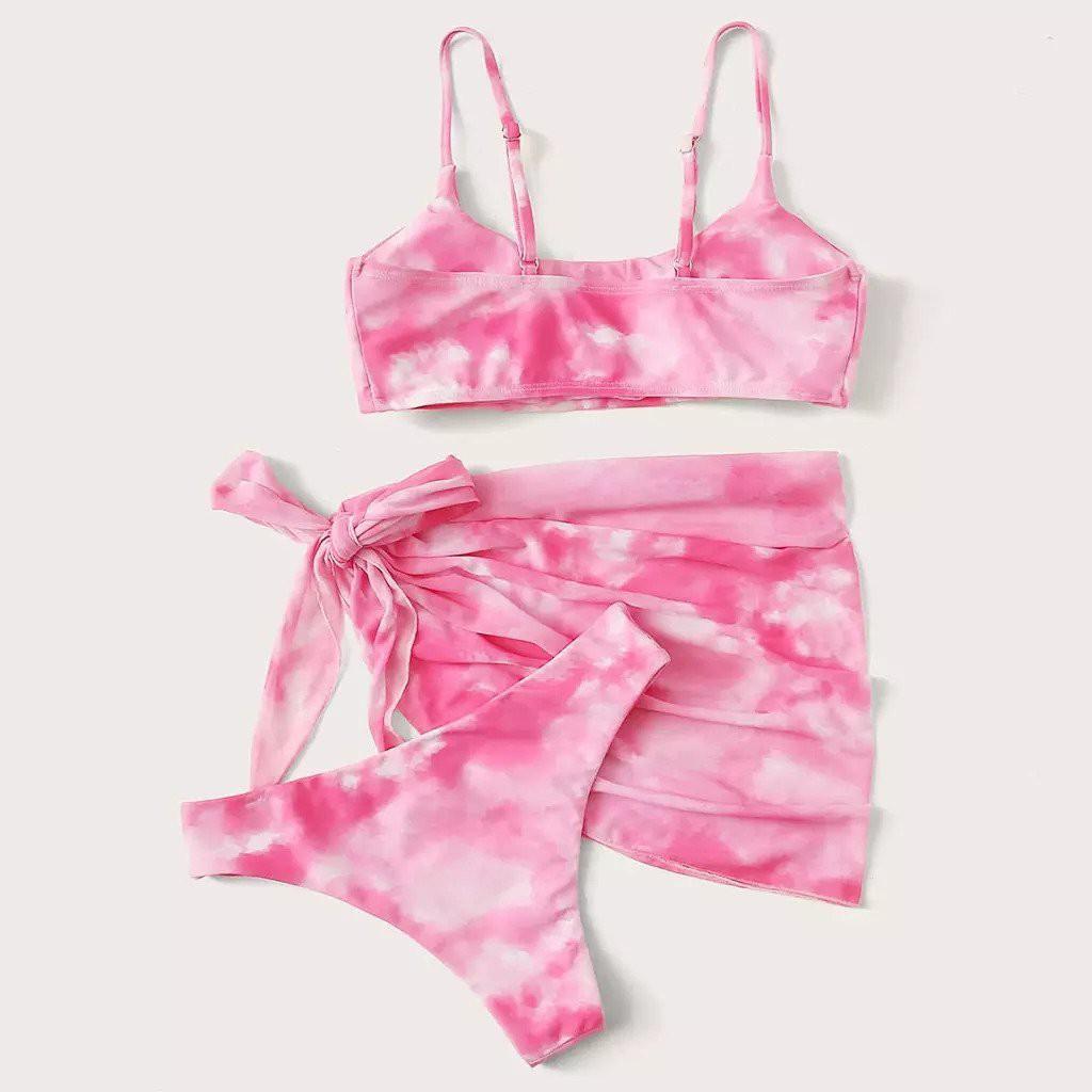 Đồ Bơi Nữ, Bikini Tam Giác Có Thêm Vải Che Cách Điệu Trẻ Trung, Quyến Rũ