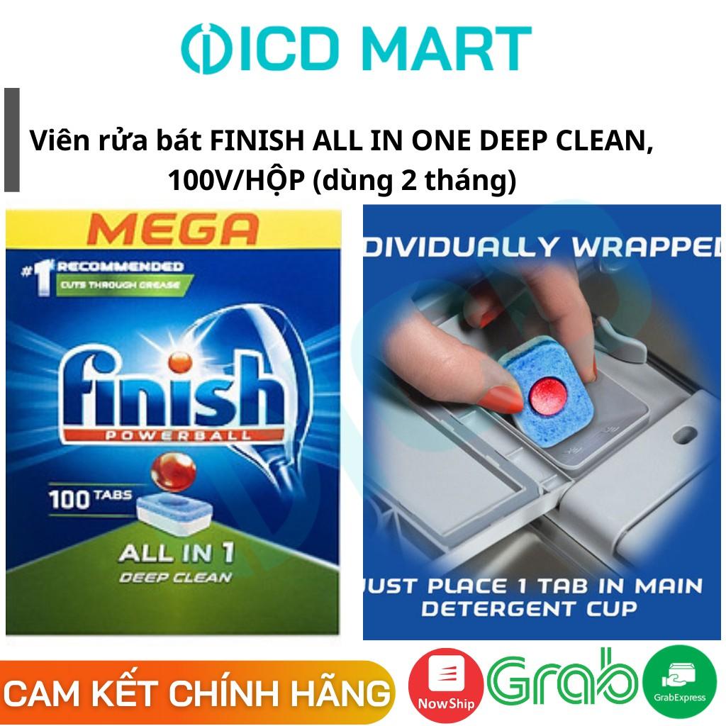Viên rửa bát Finish All in 1 Loại 100 viên