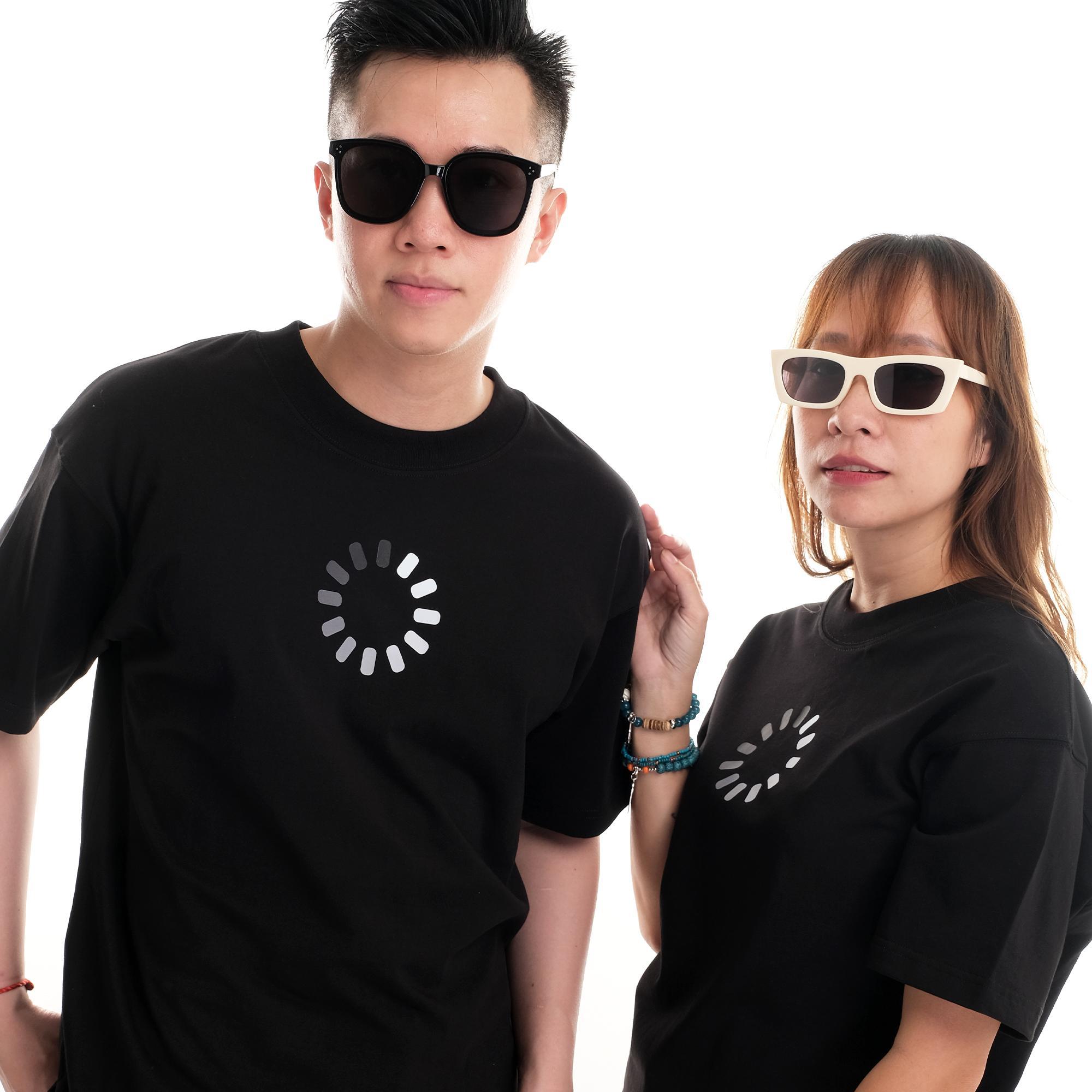 Áo Phông Oversize Nam Nữ Cặp Đôi Still Loading Local Brand Error Cotton 100% Basic Màu Đen Vải Mát Không Co Rút Sau Giặt