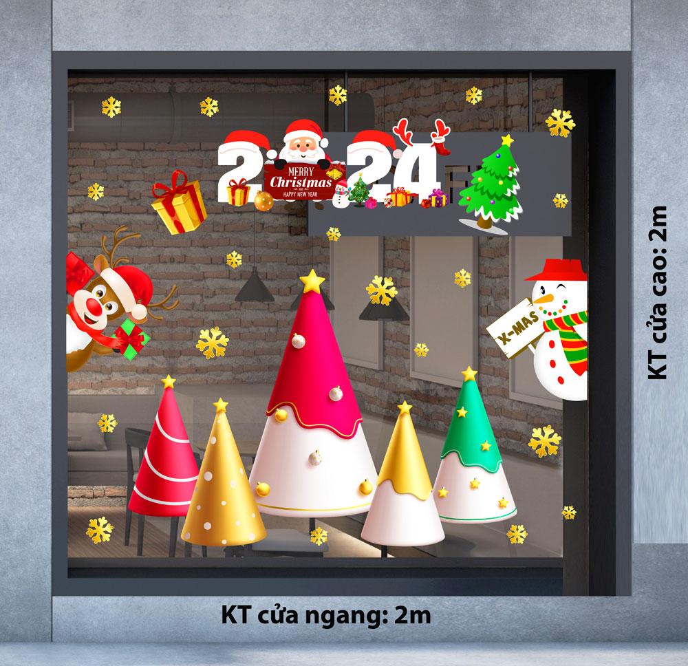 Decal trang trí NOEL 2024 combo số 9