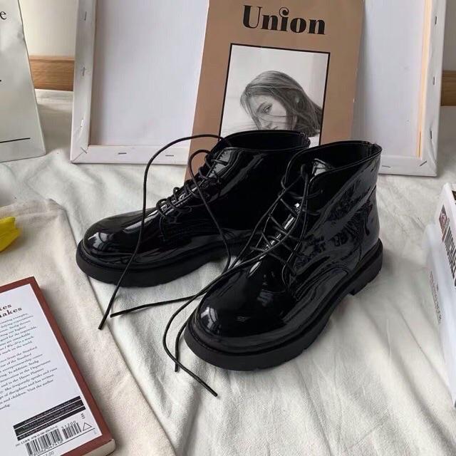 Giày ulzzang boots cổ cao đơn giản ảnh thật cuối