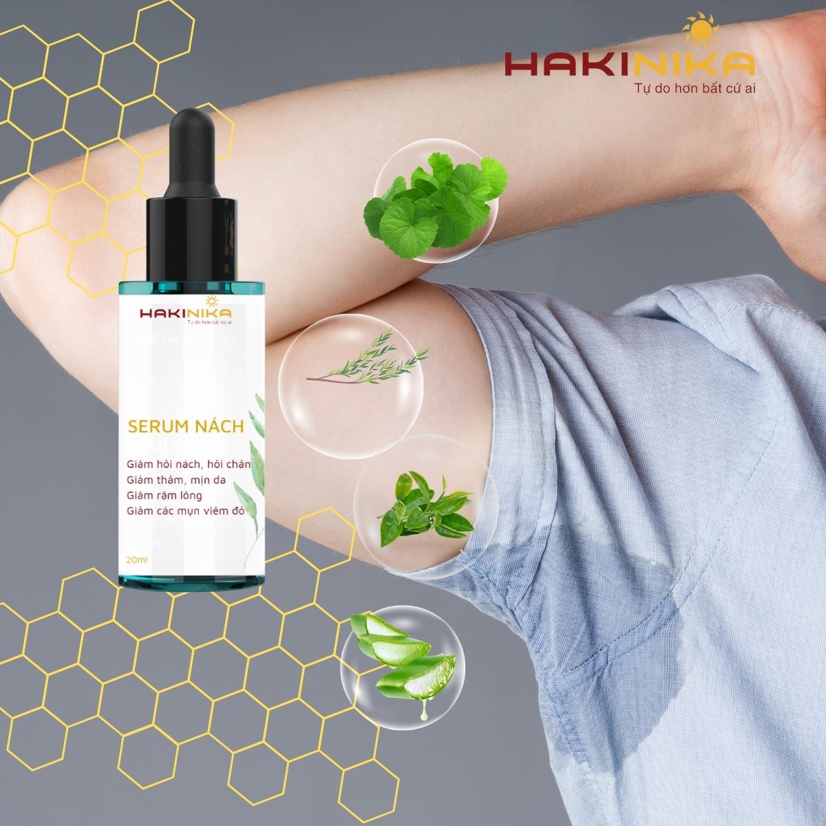 Serum nách giảm mùi hôi nách, giảm thâm nách và sáng da HAKINIKA