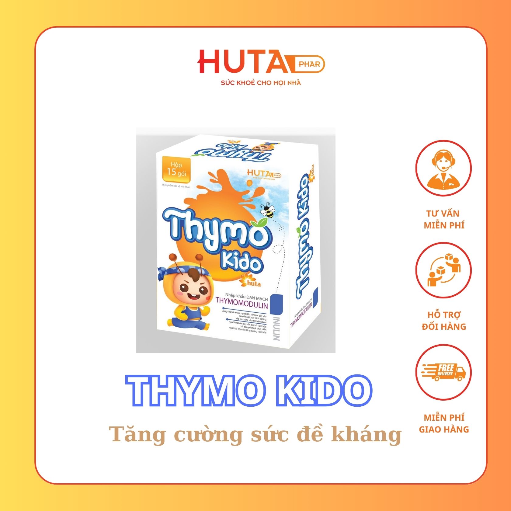 Thymokido huta - Thạch vị cam bổ sung canxi, các vitamin và acid amin