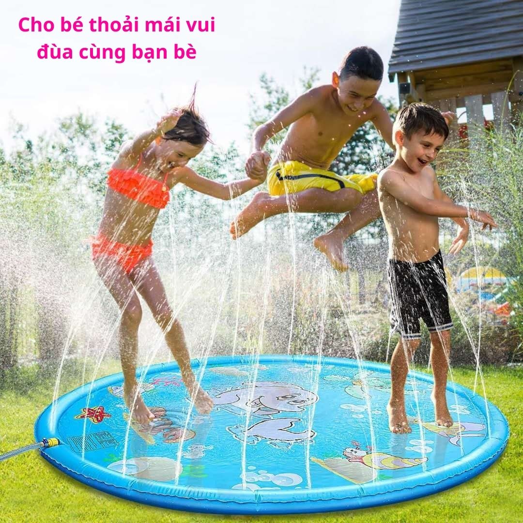 Bề bơi phao, đài phun nước đồ chơi trẻ em Biện Pháp Giải Nhiệt Siêu Hiệu Qủa Cho Bé Mùa Hè