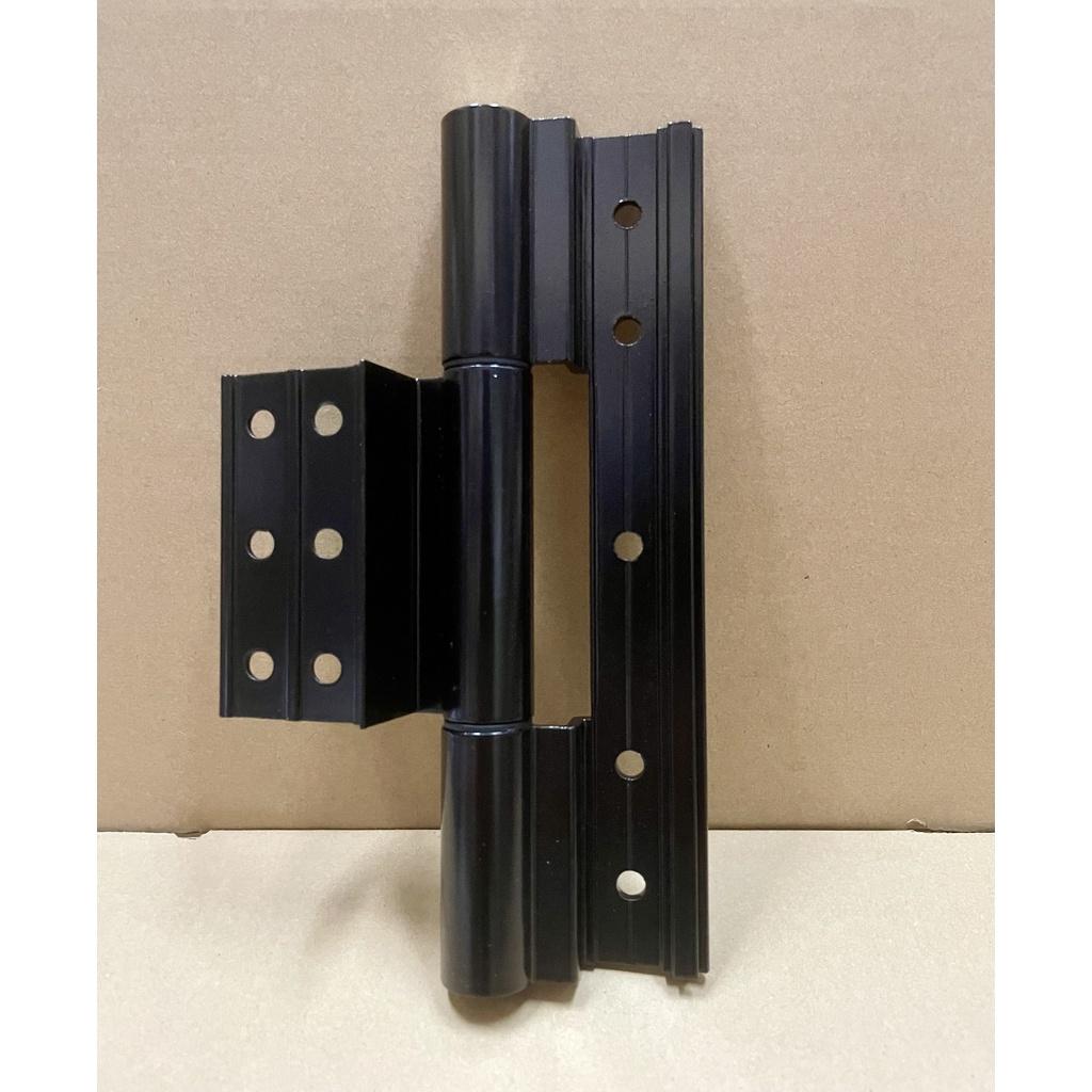 Bản lề 4D đen 20cm KinLong 5 lỗ cho cửa nhôm XingFa hệ 55