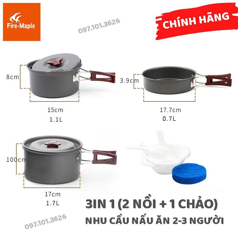 BỘ NỒI NẤU ĂN DÃ NGOẠI 3IN1 FIRE MAPLE FMC-202