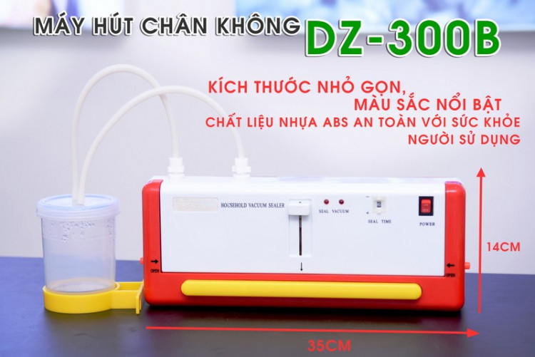 Máy hút chân không, dán miệng túi cho gia đình DZ-300B-720