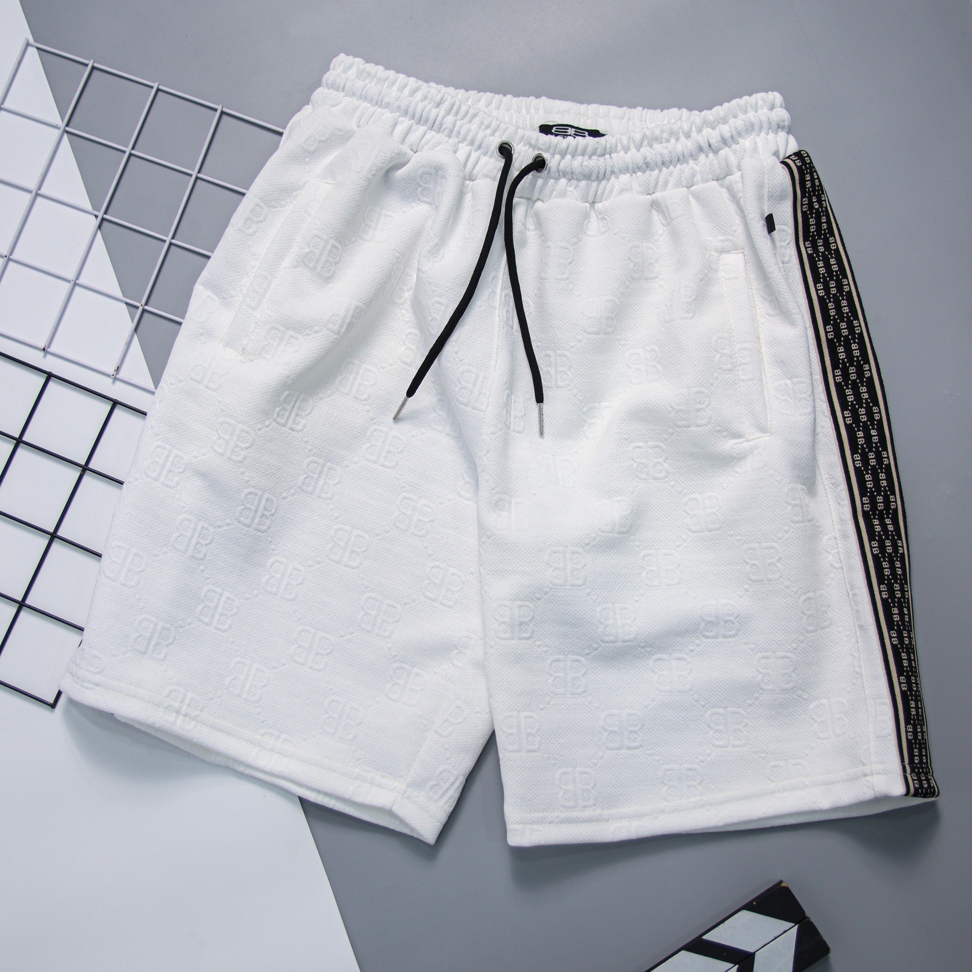 Quần short nam, quần đùi nam vải xốp nổi lưng chun phối dây bảng họa tiết cực trend