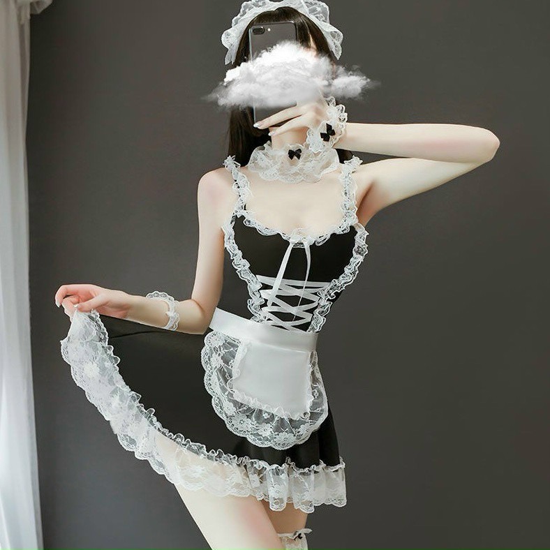 Đồ ngủ Cosplay S024 cô hầu gái full phụ kiện kèm chip không kèm bườm