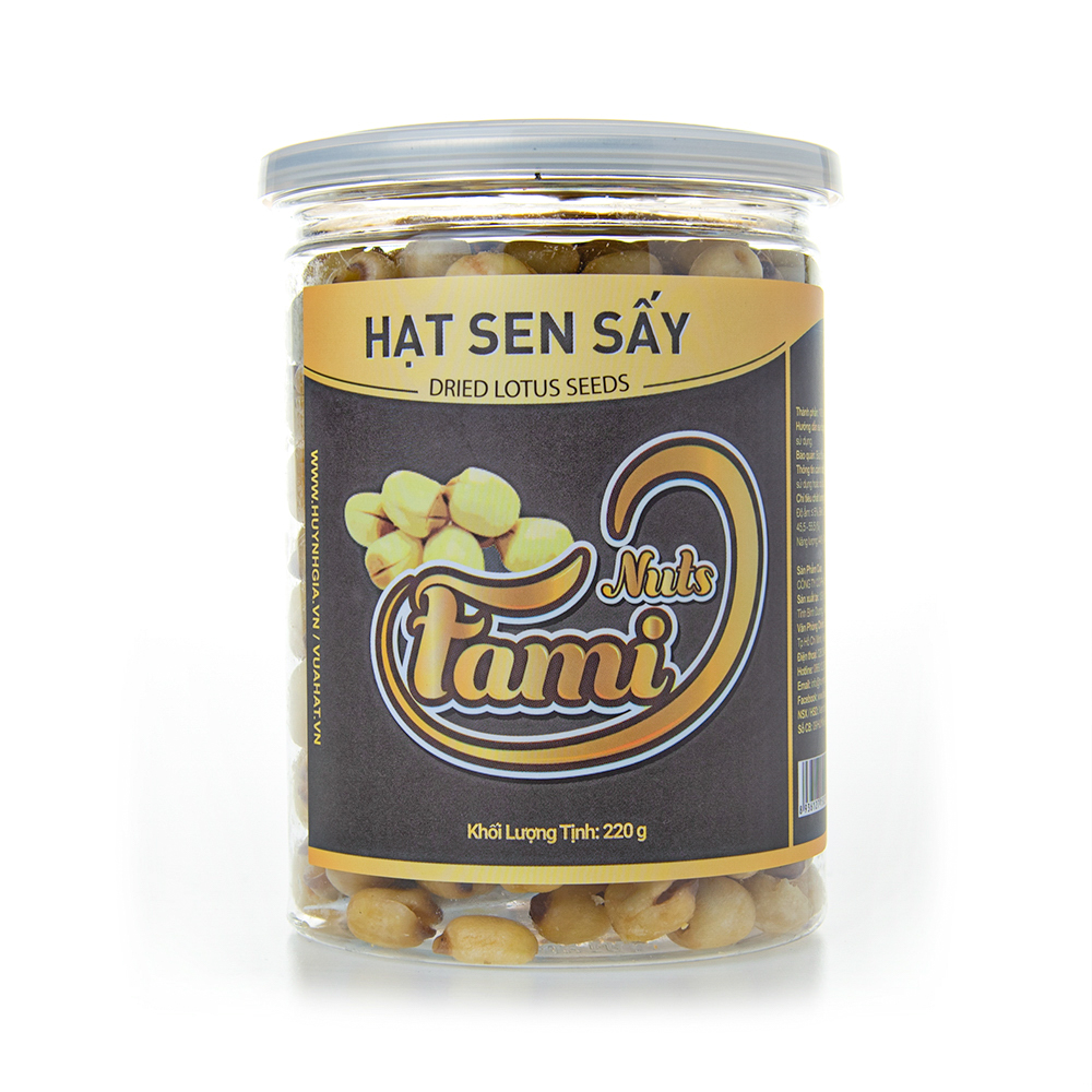 Hạt Sen Đồng Tháp Sấy Giòn Fami Nuts - Hũ Nắp Nhôm 120g - Món Ăn Vặt Giúp An Thần, Cải Thiện Chất Lượng Giấc Ngủ Tự Nhiên.