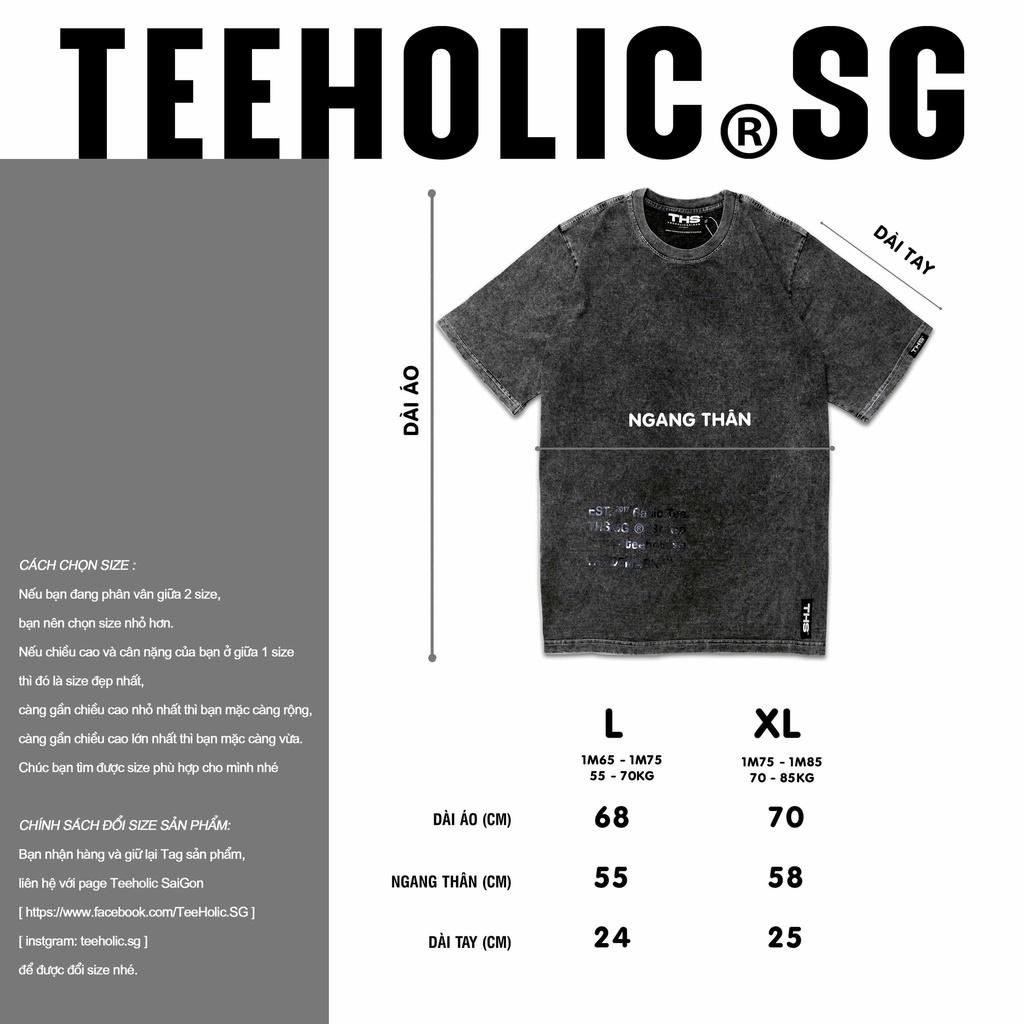 Áo Thun Wash Unisex TeeHolic In Decal Hiệu Ứng Đổi Màu Theo Góc Nhìn - THS