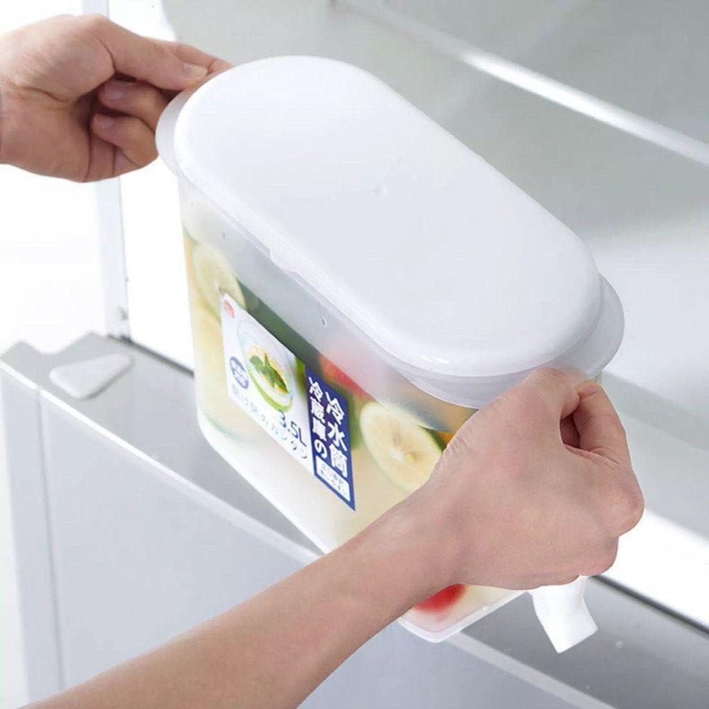 Bình đựng nước có vòi 3.5lViệt Nhật, Bình đựng nước trà, nước trái cây để trong tủ lạnh tiện lợi