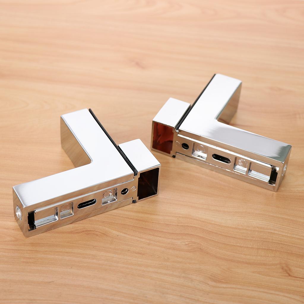 Solid Metal Adjustable Wood/Glass Shelf Bracket Wall Mount Brushed Nickel