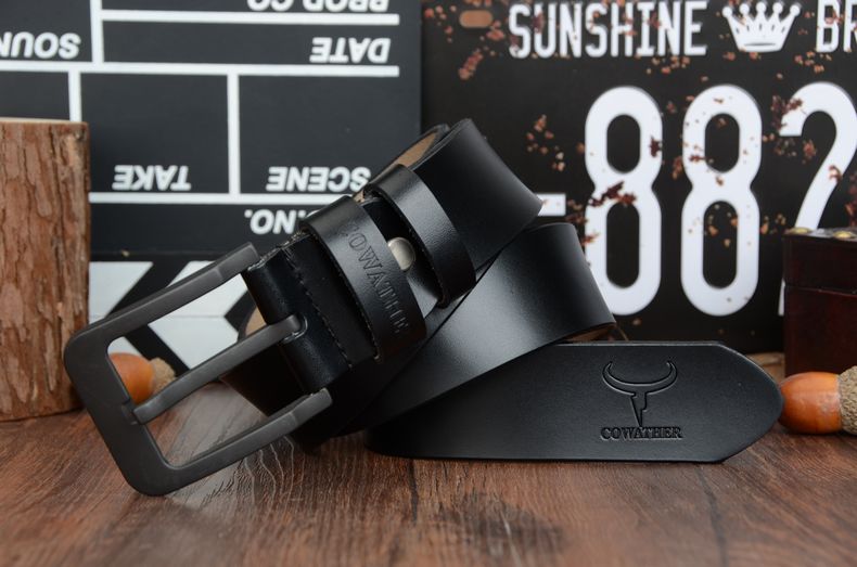 Thắt Lưng Da Bò Chính hãng COWATHER XF010 Đen