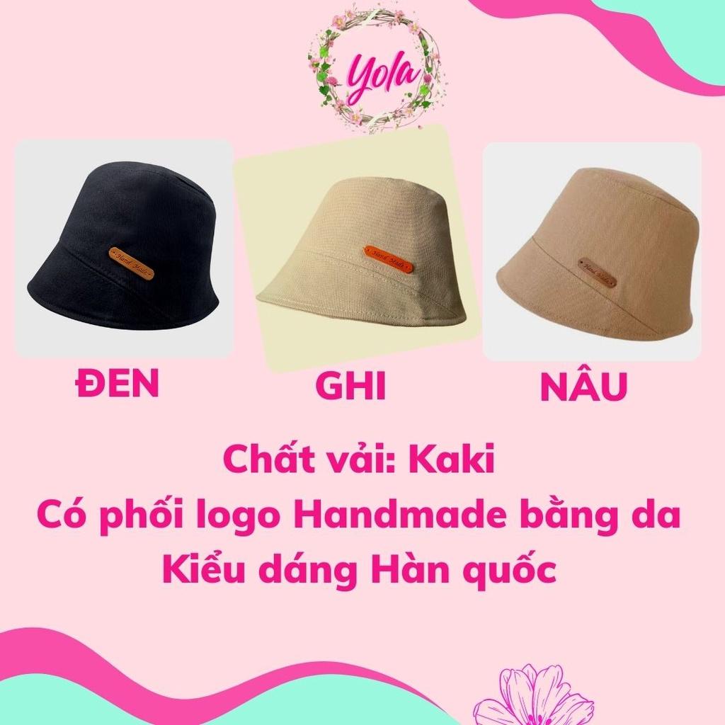 Mũ Bucket nữ YOLA shop Handmade, Nón Tai Bèo Nữ Thời Trang Vành Nhỏ Hàn Quốc che nắng MUBU.001