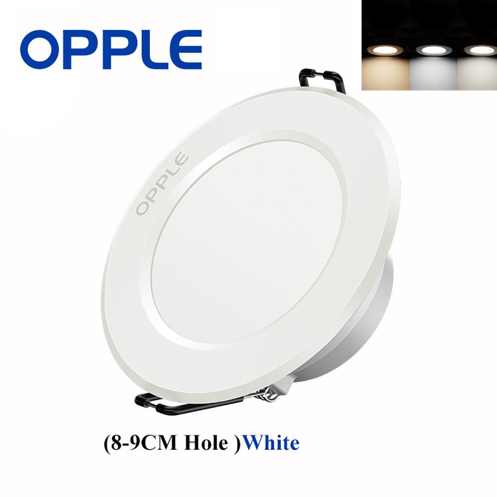 OPPLE LED Downlight 3W with Three Light Color Ultra Thin Round Ceiling Light LED Bulb For Bedroom Kitchen Hotel 220V