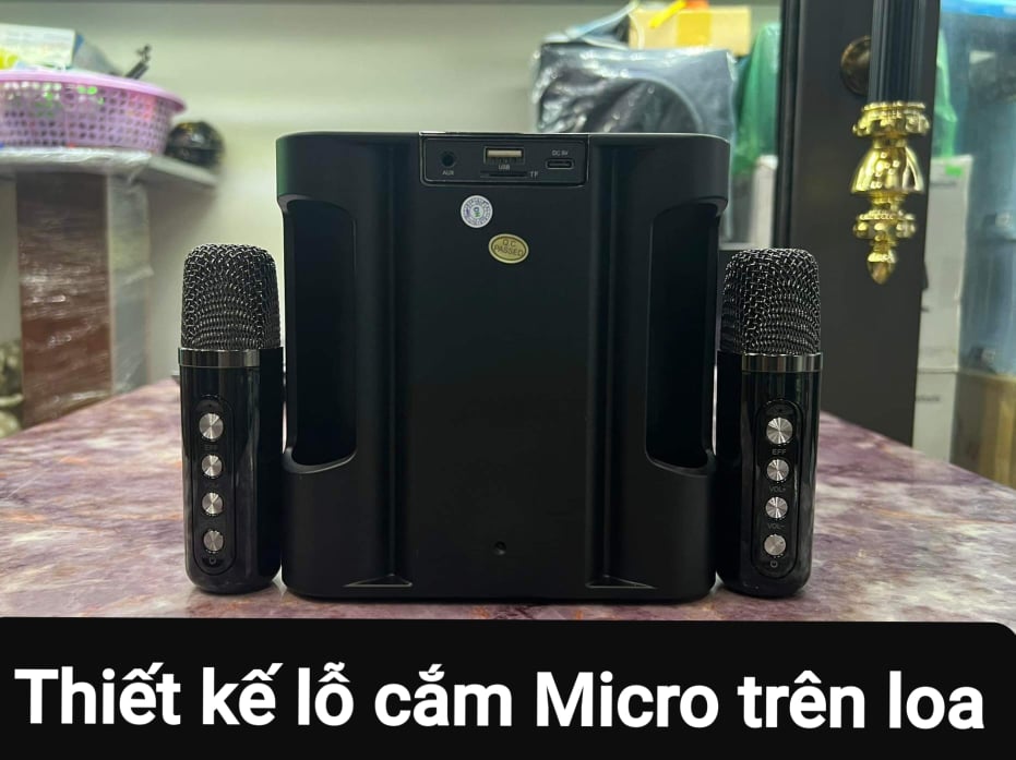 Loa Bluetooth Karaoke SU-YOSD YS-207: Có 2 Mic không đây, Âm thanh ấm, chắc tiếng, Micro thu âm tốt, Đèn LED tự đổi màu