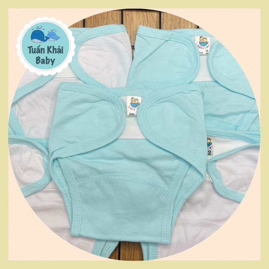 Combo 5 tả vải, tả dán cotton mềm, mịn cho bé sơ sinh Thái Hà Thịnh, có 3 Size 1,2,3 cho bé từ sơ sinh-8 kg