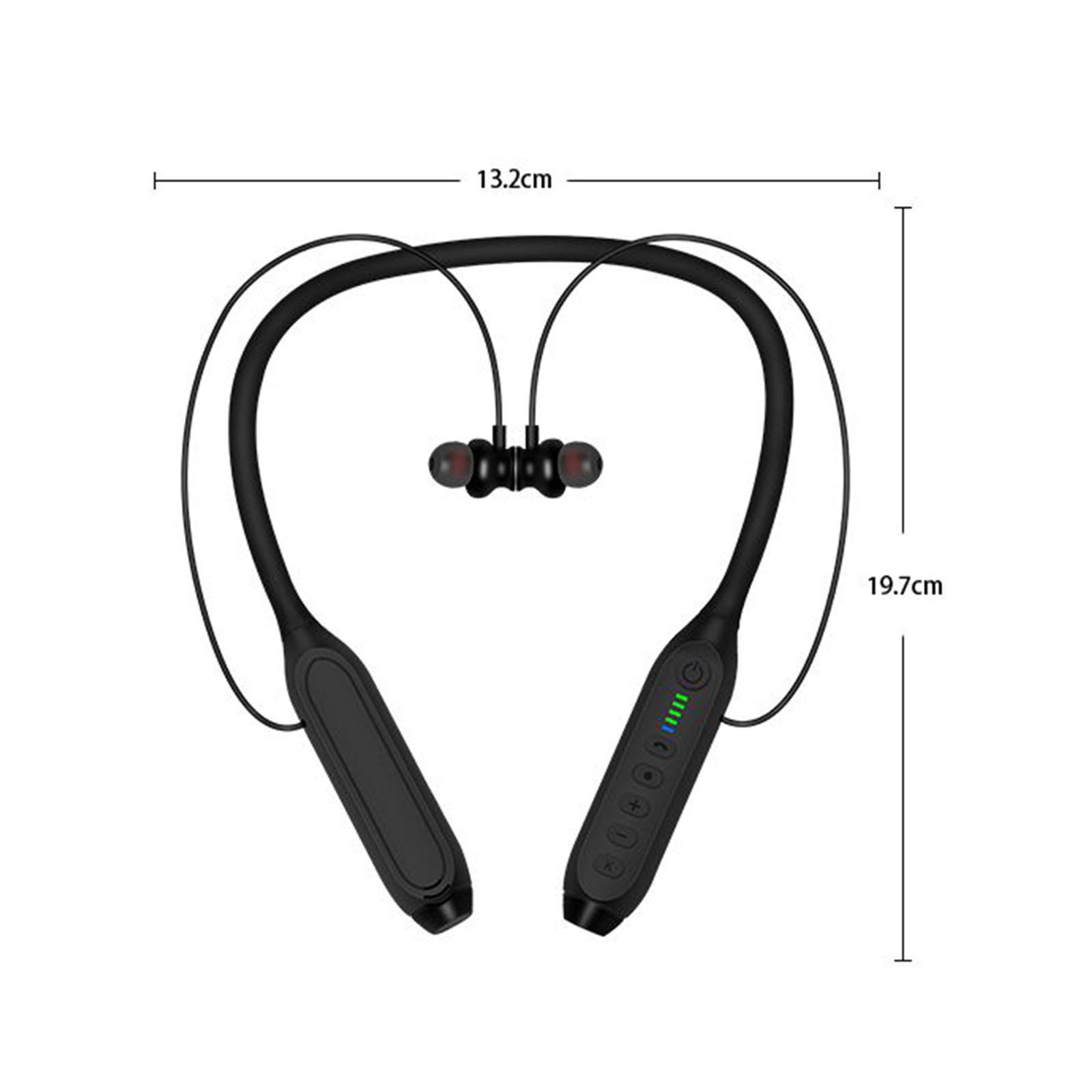 Neckband Bluetooth V5.3 Headphones W/Mic HD Stereo Sport Earbuds for Running Gym Home