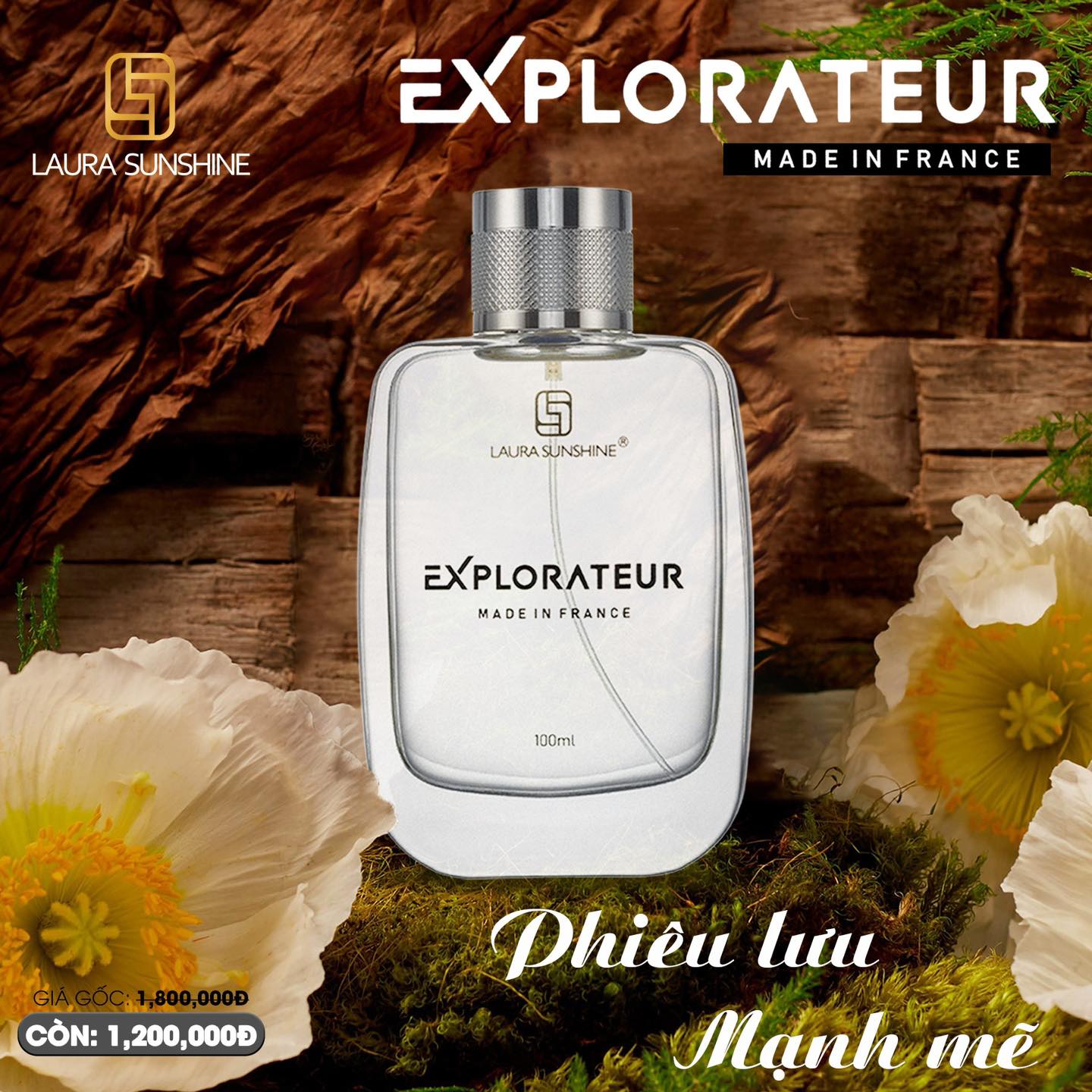 [Tặng Quà] Nước hoa nam Laura Paris No4 Explorateur Nhật Kim Anh 100ml