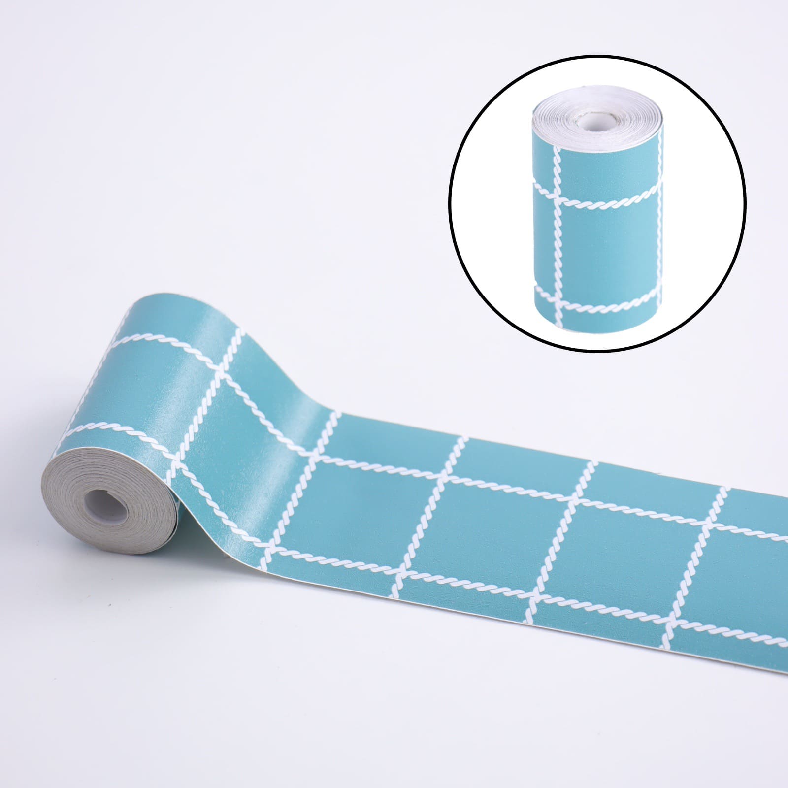 Cuộn 5m Dài Decal Giấy Dán Viền Tường Cao 5cm Có Keo Sẳn