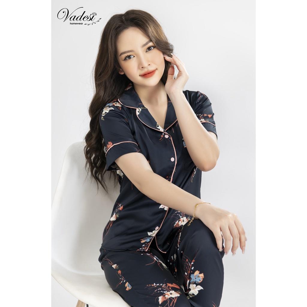 NEW - Bộ Đồ Ngủ Nữ Pijama Quần Dài Tay Ngắn Lụa Cao Cấp Mặc Nhà Đẹp Mềm Mịn Thấm Hút Thoáng Mát – VADESI