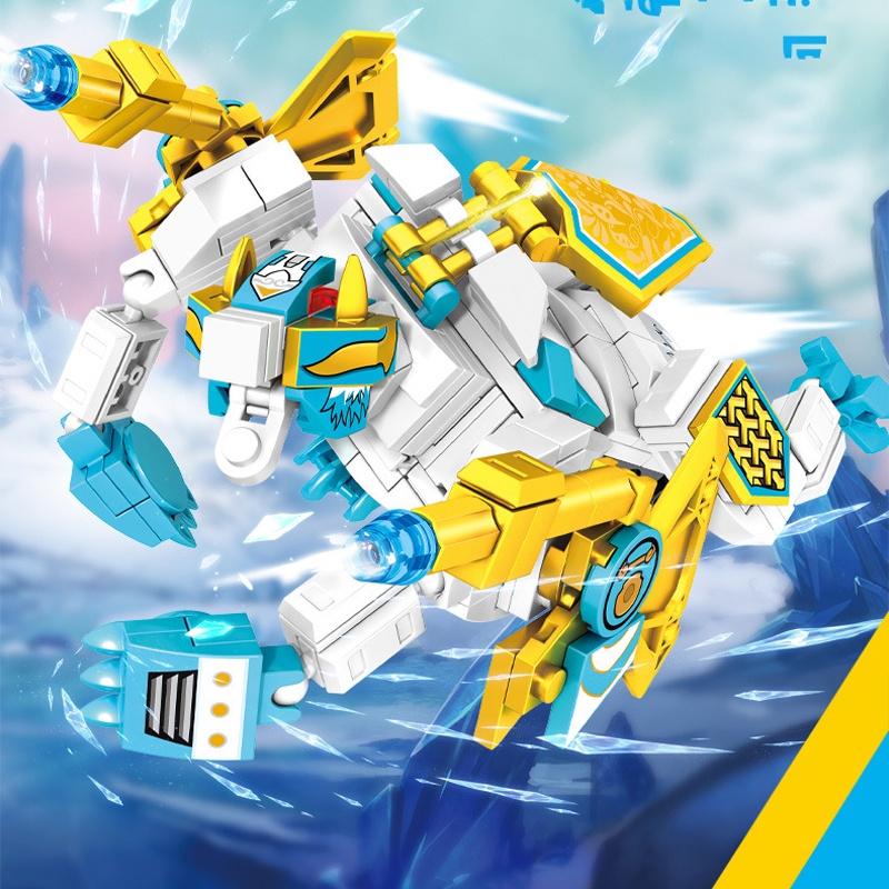 Đồ chơi Lắp ráp Robot thần thoại Thor, Sembo Block 103258-41 Xếp hình thông minh, Mô hình Robot siêu nhân