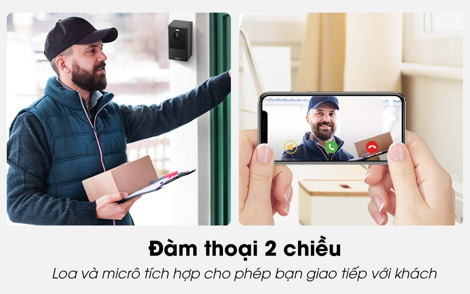 Camera Dùng Pin Sạc Wifi IMOU Cell 2 B46LP Thông Minh Phân Giải 2K - Hàng chính hãng