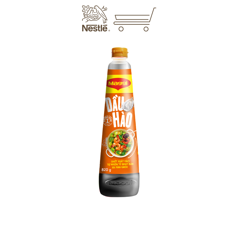 [Quà tặng tháng 11 - Mua 1 tặng 1 Bộ 3 Thố thủy tinh] Combo 2 dầu hào Maggi chai 820g