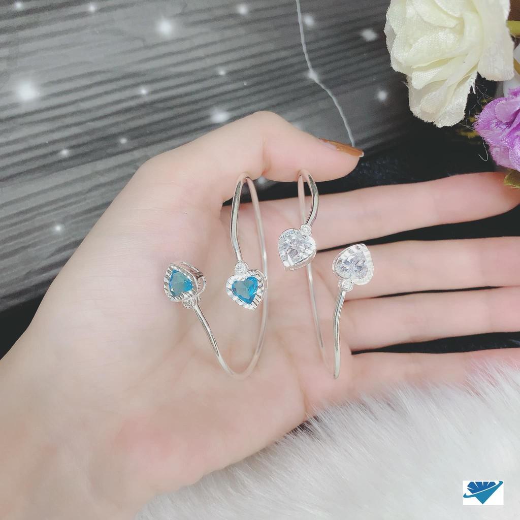 Lắc tay bạc trái tim MS12