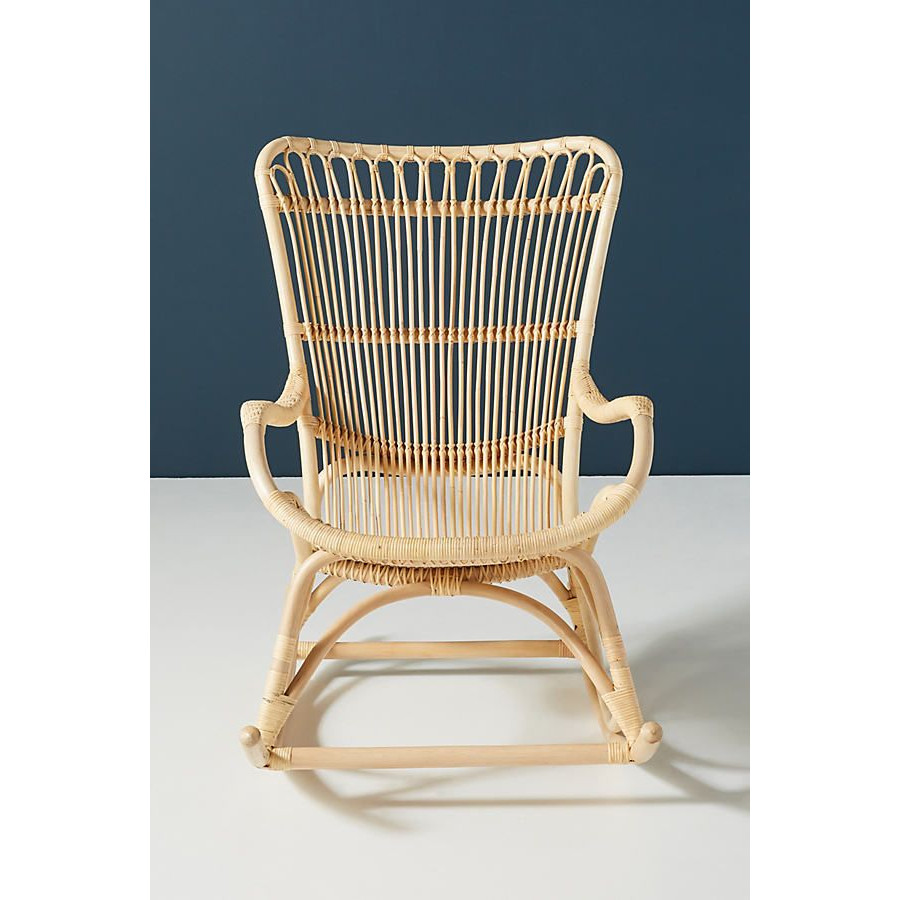 Ghế Mây Bập Bênh Thư giãn Phong Cách Vintage-  Rattan Rocking Chair - CH0001