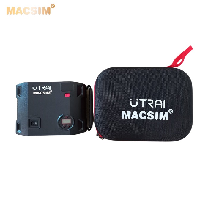 Thiết bị kích điện Macsim utrai đa năng 4 trong 1/ Bơm lốp xe ô tô/ Bơm xe ô tô/ Bơm ô tô/ Máy bơm hơi ô tô mini