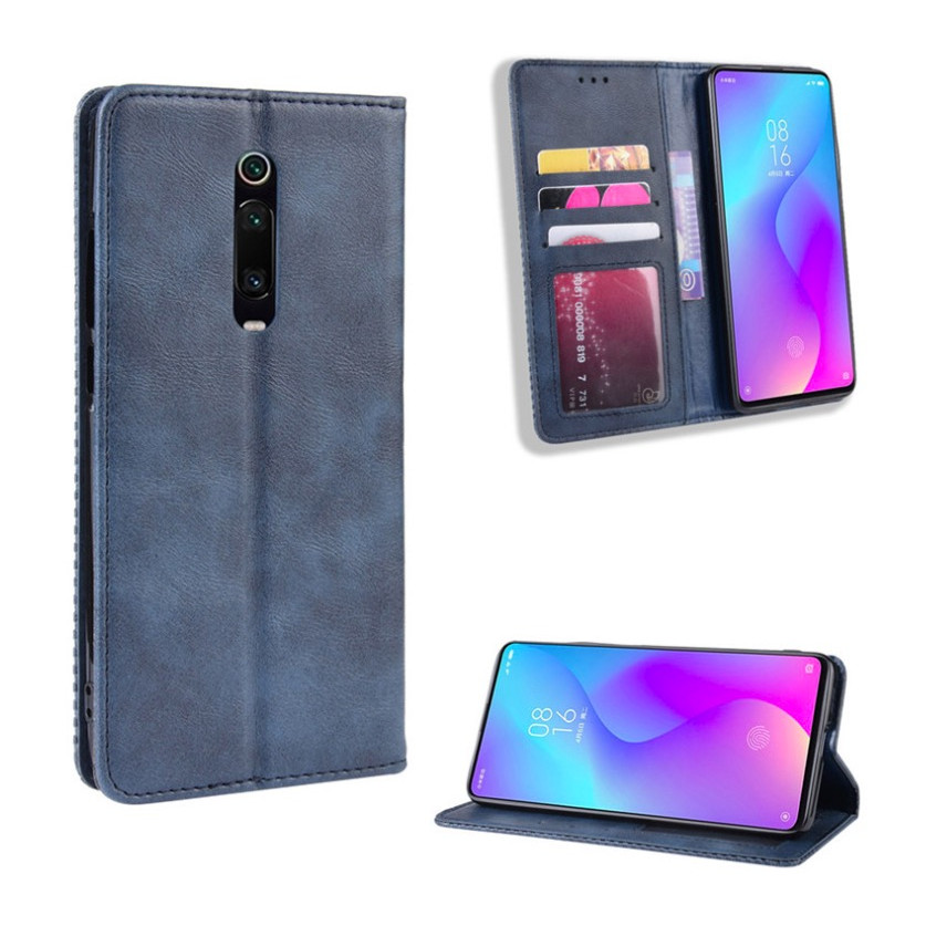 Bao da Flip Wallet Leather dạng ví đa năng siêu bền siêu êm dành cho Xiaomi Mi 9T, Mi 9T Pro